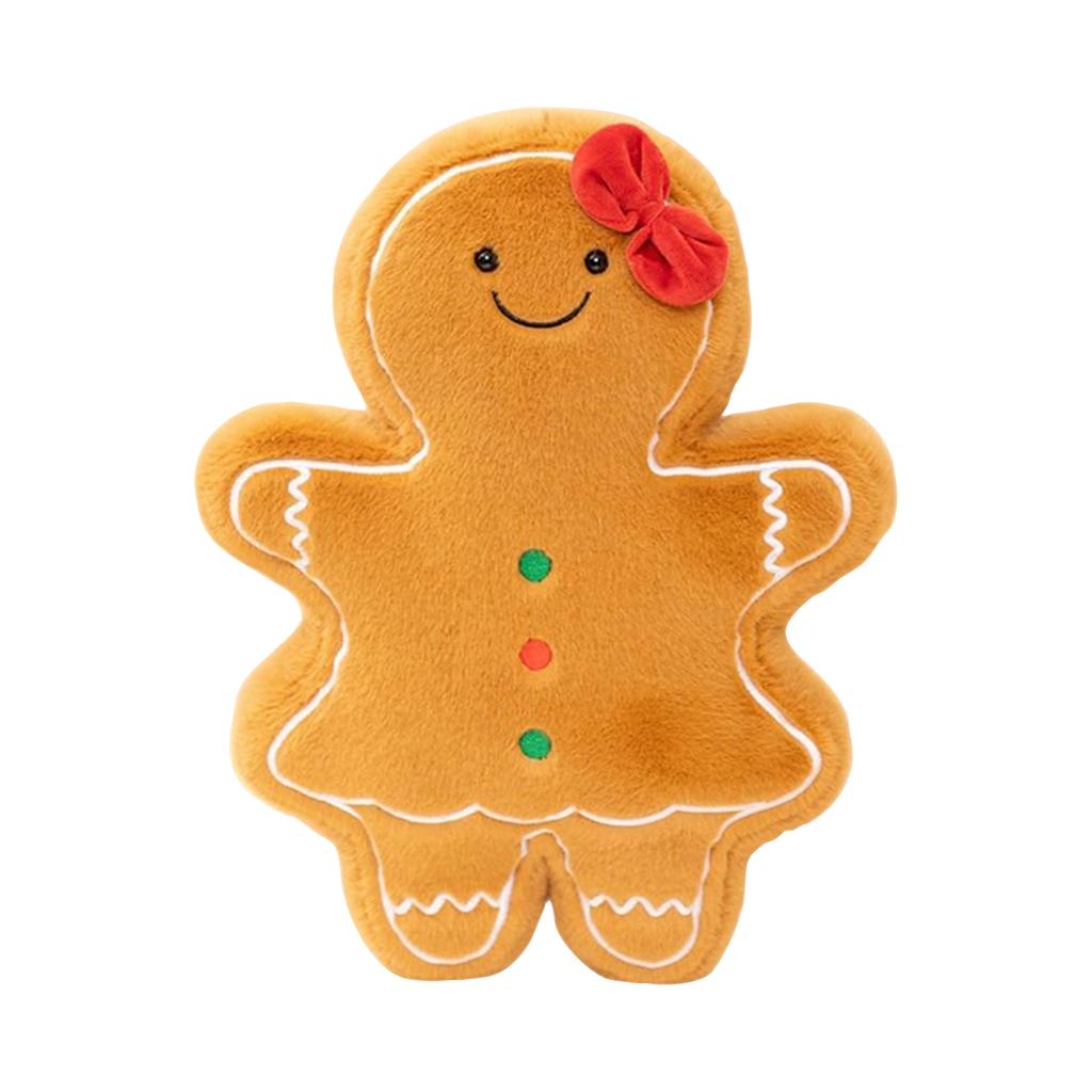 Christmas Cookie Man Pillow, Comfortable Cookie Shaped Sofa Pillow, Christmas Decoration, Suitable For Living Room, Bed, Holiday Decoration Gift