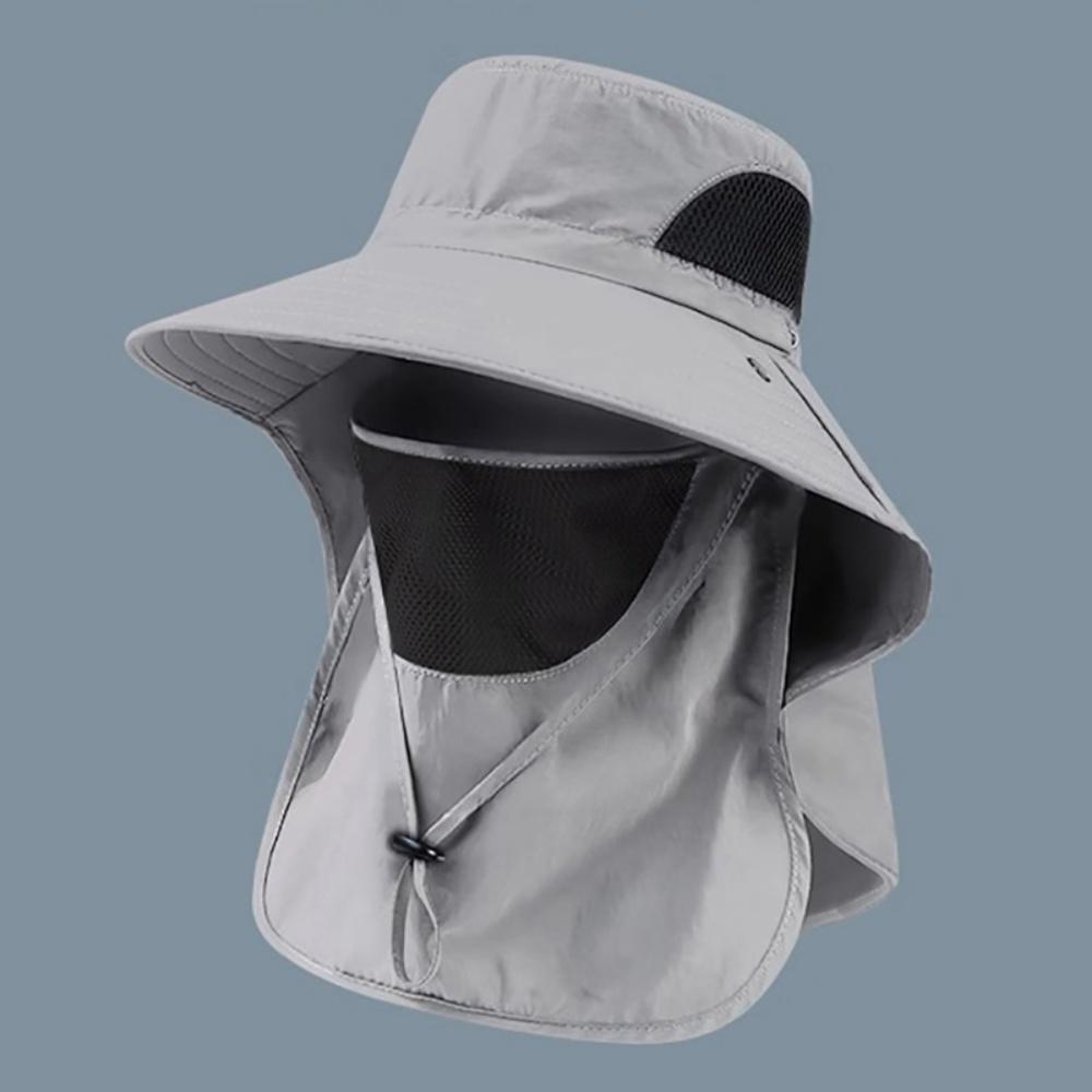 1pc Summer Sun Hats Neck Flap Fisherman Hat UV Protection Outdoor Hunting Fishing Cap For Hiking Camping Visor Bucket Hat