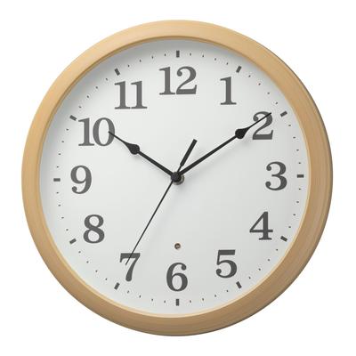 RHYTHM Reloj de Pared Analógico Marrón 30cm