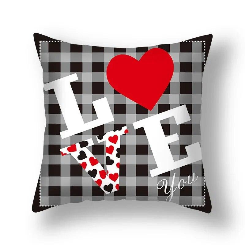 Love Sweet Cartoon Pillowcase Wedding Party Birthday Festival Decoration Sofa Office Seat Car Cushion Cover Home