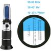 Honey Refractometer Beekeeper Tester 3 in 1 58-90% Brix Sugar 38-43% Baume 10-33% Water Portable Bees Hand-held Refractometer