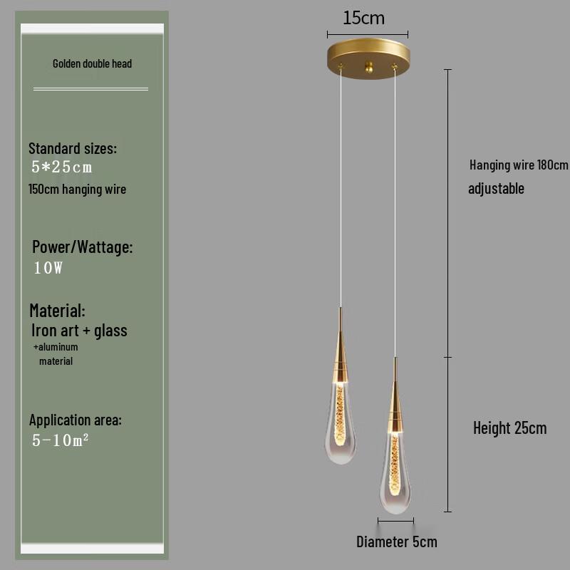NuFeng Simple Water Drop Pendant Light