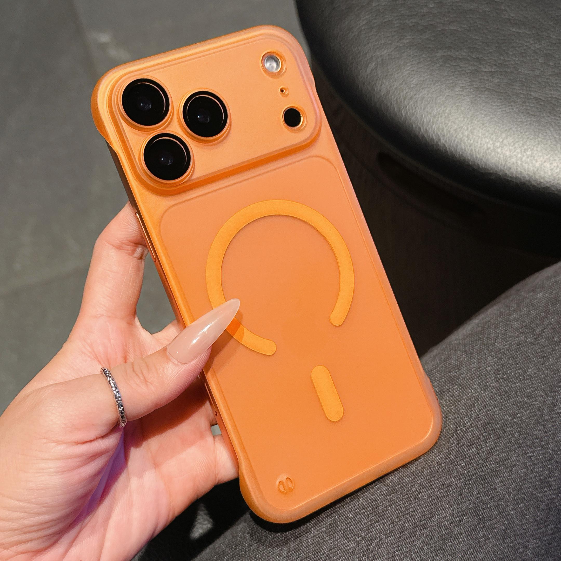 

Ultra Thin Frameless Matte Phone Case For iPhone 17 Pro Max Air 14 15 Plus 11 12 13 16 Pro For Magsefa Magnetic Protector Cover iPhone17 Pro
