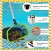 BAAU Upgraded Pool Skimmer Net Professional Ultra Fine Mesh Pool Leaf Net For Cleaning With Double-Layer Deep Trash Bag