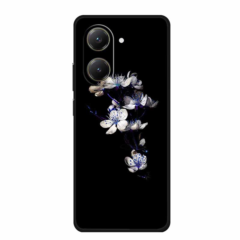 Black Silicone Case For Xiaomi Poco X7 Pro M7 4G Plus Case Cartoon Soft TPU Back Cover For Poco C71 Redmi A5 4G Phone Case C 71