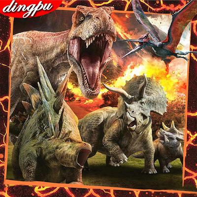 Teemanttikandid dinosauruse täisümmargune maalimine uus saabunud kodukaunistus