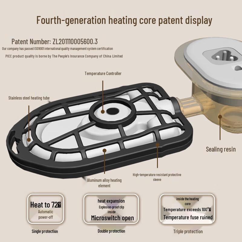 Lexueer Cartoon Plush Electric Hot Water Bottle