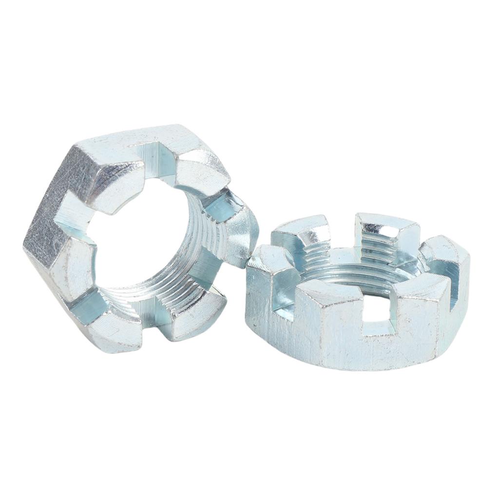 2 Sets Trailer Nut Kit with 1in Shaft Spindle Nuts 1in Washer 2.2in Cotter Pins Galvanized for 1in Shaft Spindle
