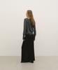 Loutaideu Silky Sweat Maxi Skirt [Black]