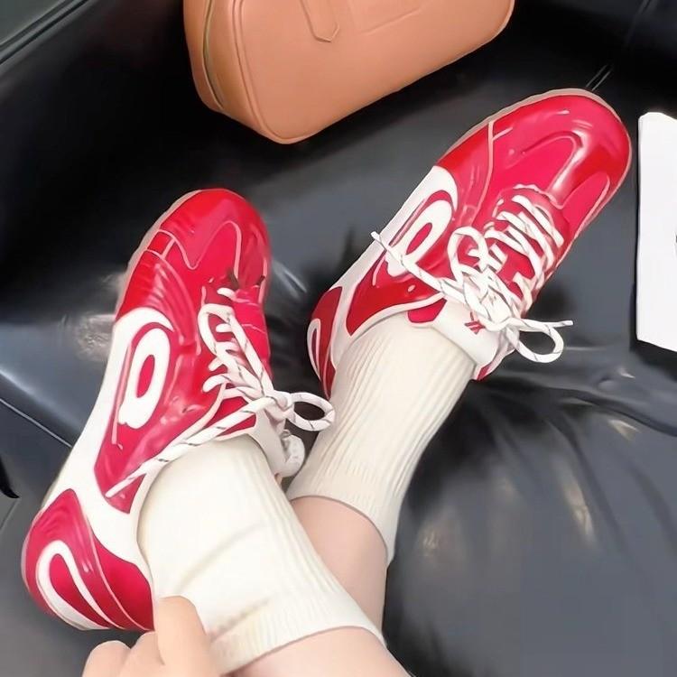 Retro Versatile Baseball Moral Training Shoes Women's Summer New Breathable Thin-soled Casual Sports Racing Forrest Gump Shoes