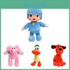 Härlig Set Med 4 Pocoyo Elly Pato Loula Mjuka Plyschfyllda Figurer Leksaksdockor För Barn