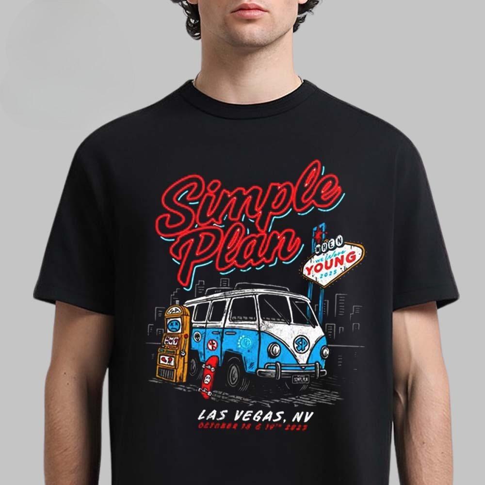 

New Simple Plan When We Were Young Festival 2025 Exclusive Tee in Las Vegas Nevada on October 18 and 19 2025 Unisex T-Shirt S