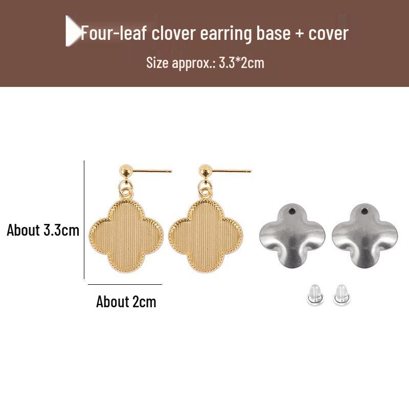 DIY Handmade Brocade Dangle Earrings Kit with 925 Silver Needles - New Chinese Style Gift Set