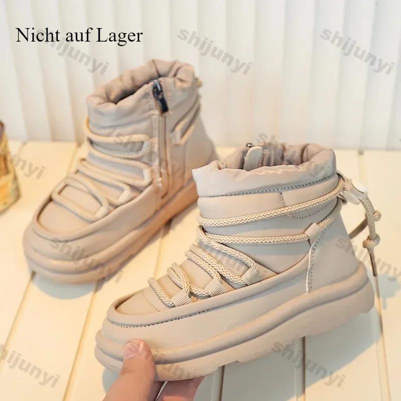 Модная зимняя детская обувь 2024 Новые повседневные мягкие подошвы Противоскользящая — фото 4