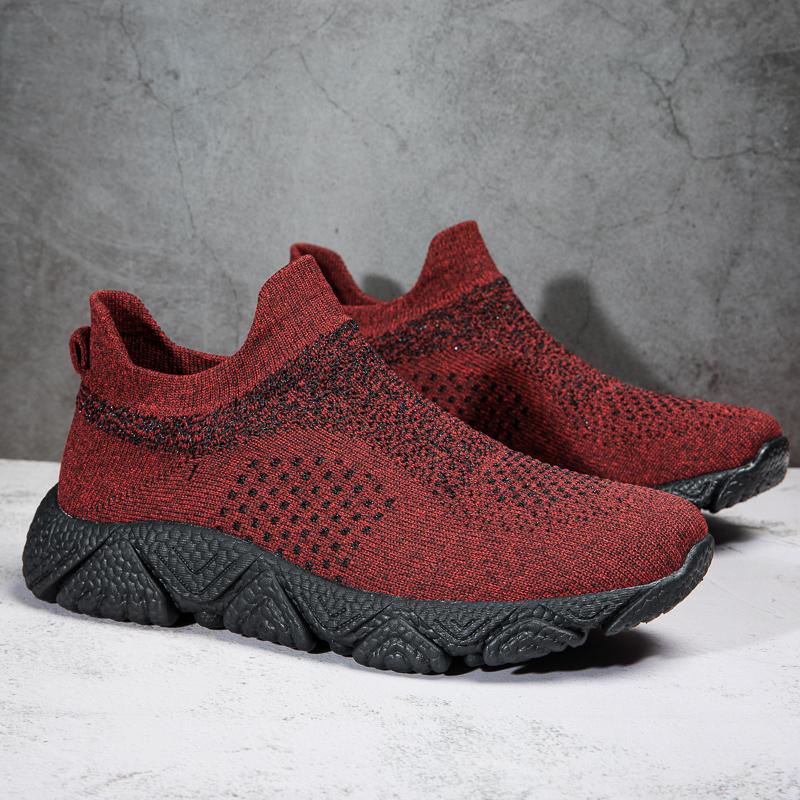 Fashion Men Casual Sport Shoes Breathable Lightweight Sneakers Outdoor Mesh Running Shoes Athletic Jogging Walking Shoes Green Black