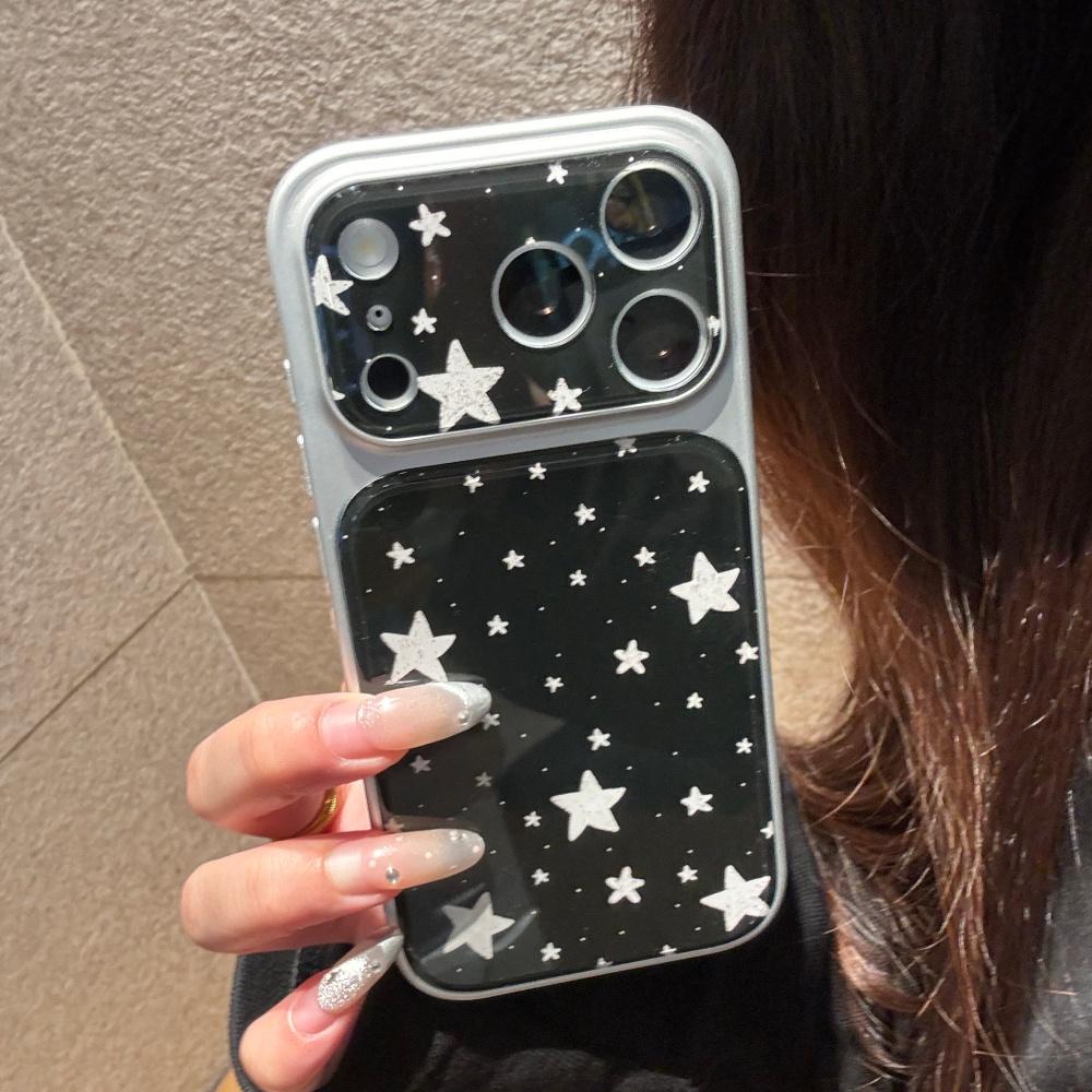 Minimalist Star iPhone 17 Case Stylish Solid Color Protective Cover for iPhone 17 Pro Anti Drop Full Coverage Trendy Design