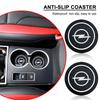 2Pcs Car Anti Slip Coaster Anti-noise Water Cup Pad Cushion Car Accessories For Opel Astra H G J Insignia Mokka Zafira Corsa Vectra B C D