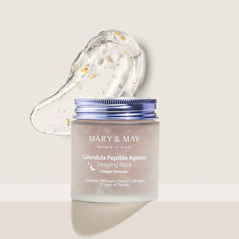MARY & MAY Vegan Calendula Peptide Ageless Sleeping Mask 110ml | Overnight Firming K-Beauty