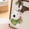 Stuffed West Highland Bag Pendant Cartoon Animal Car Hanging Pendant  Bag Pendant