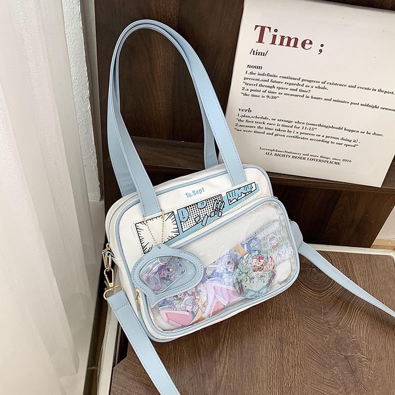 Small Food Intake Pain Bag, Casual Student Crossbody Uniform Bag, Girls' Second-dimensional Daily Diagonal Shoulder Handbag