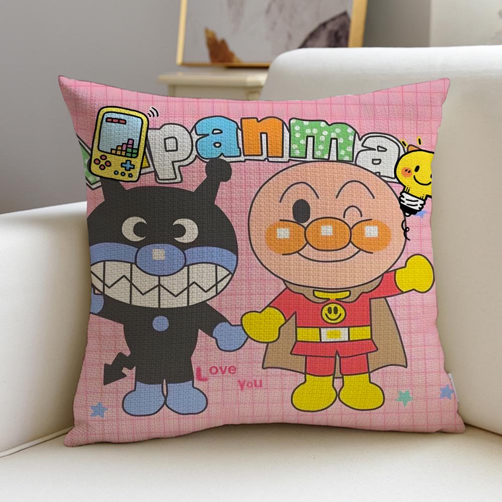 Brave AAnpanmanS Cushion Cover Breathable and skinfriendly linen pillowcase square removable and washable cushion