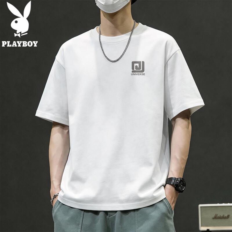 PLAYBOY Men's Round Neck Short Sleeve T-Shirt