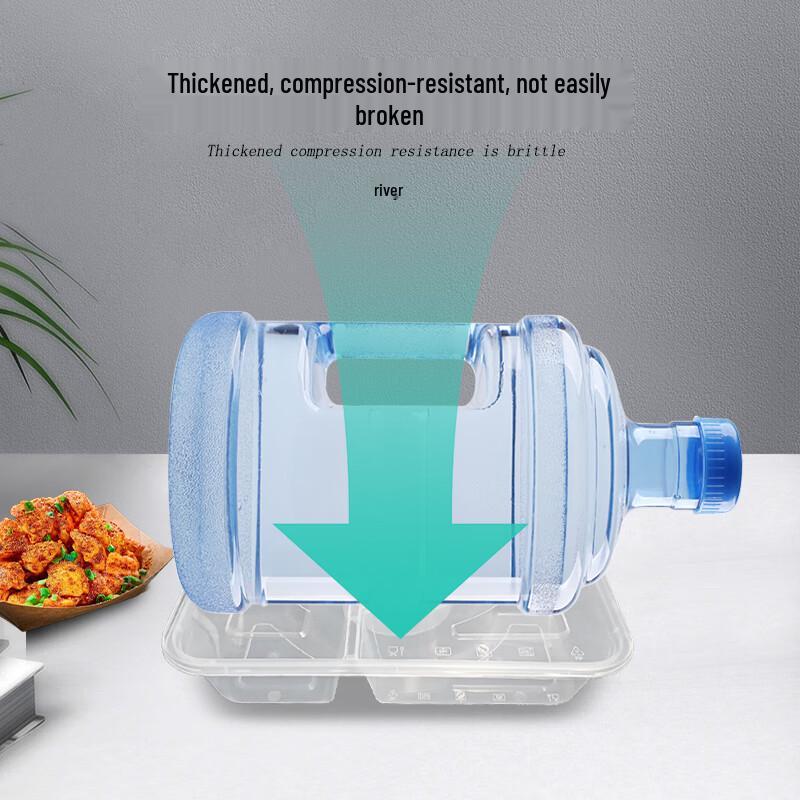 Transparent Disposable 4+1 Compartment Takeaway Container