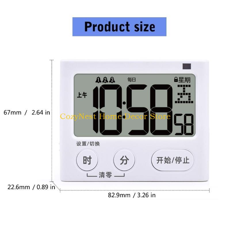 92MF Digital Countdowns Timers for Cooking and Workouts with Easy to Read Screen and Base