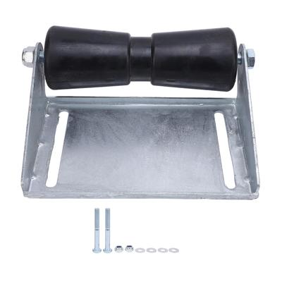 Keel Roller for Boat Trailers (with Bracket) High-Durability, Labor-Saving Design, Galvanized Steel and Rubber Keel Roller Assembly Kit, 8 Inch