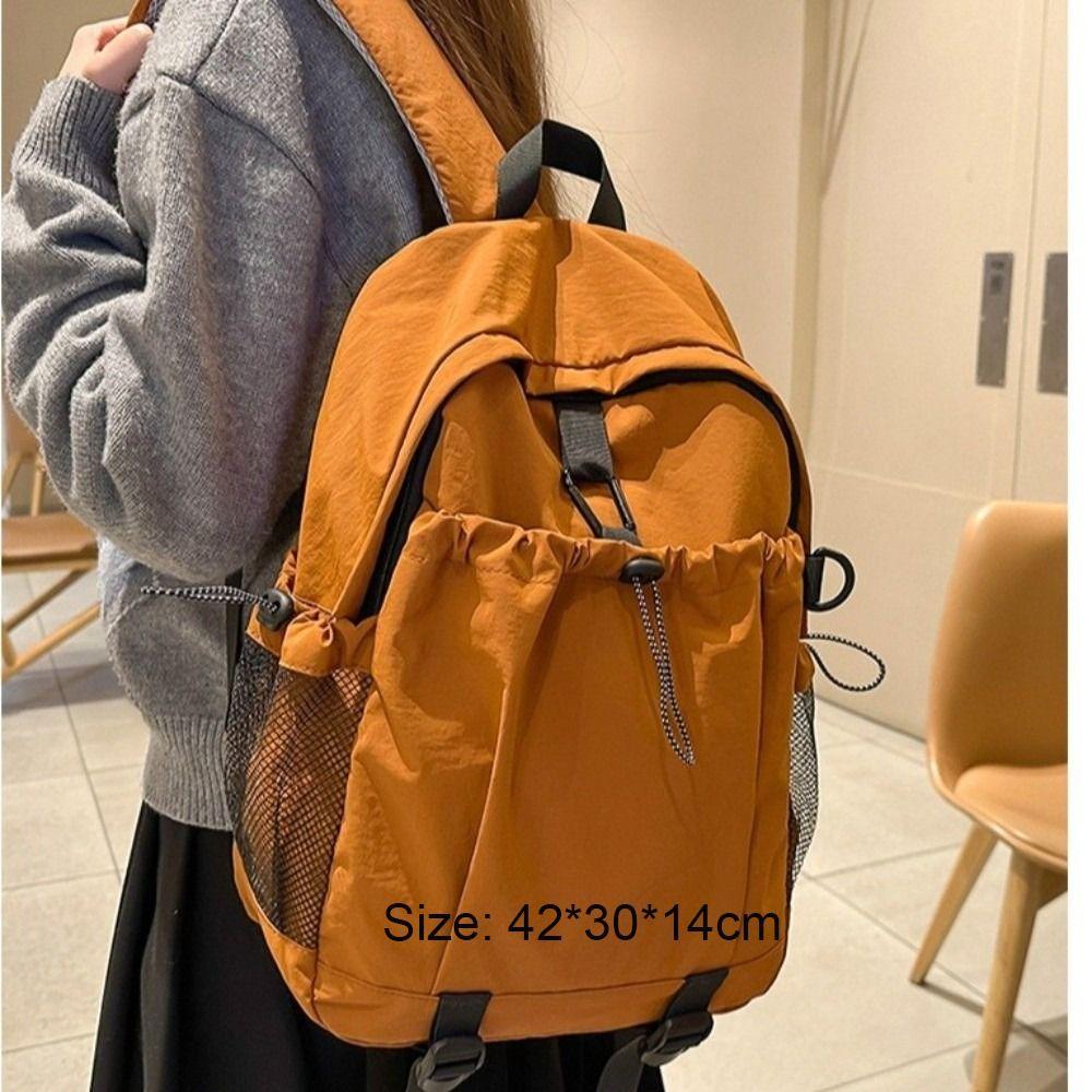 Fashion Multi-pocket Shoulders Backpack Adjustable Strap Large Capacity Travel Rucksack Casual Versatile Student Knapsacks