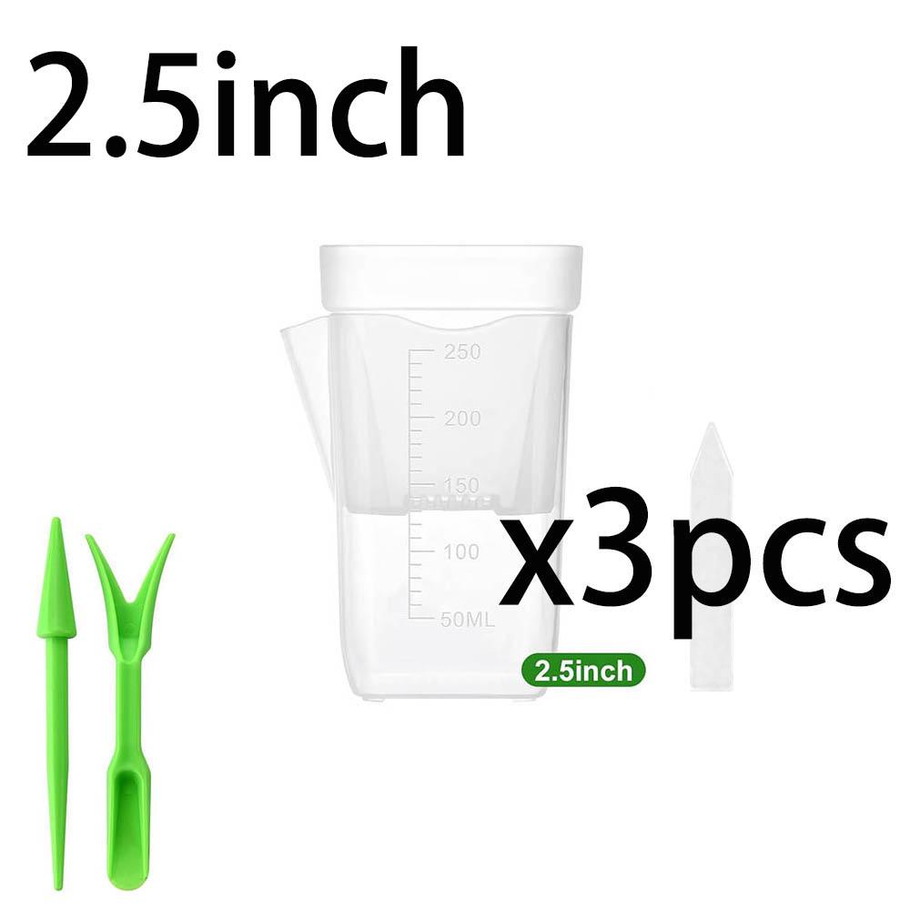 15 pots d'arrosage automatique pour plantes Mini pots à semis Pot de fleur en plastique translucide Pot de propagation de plantes avec réservoir