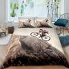 Bicycle Motocross Racer Mountain Bike Comfortable Duvet Cover Pillowcase Bedding Set Children Bedroom Decoration Home Textile