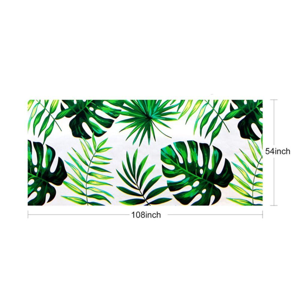 Plastic Tablecover Disposable Table Decorative Cloth Palm Leaves Tablecloth Birthday/weeding Party