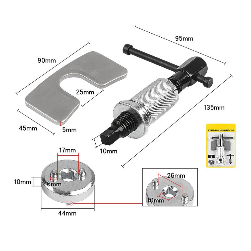 Brake Wheel Cylinder Adjustment Tool Car Disc Brake Pads Replacement Disassemble Remover Brake