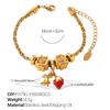 Fashion DIY Diverse Pendant Bracelet Non-fading Gold-plated Light Luxury Bracelet Jewelry