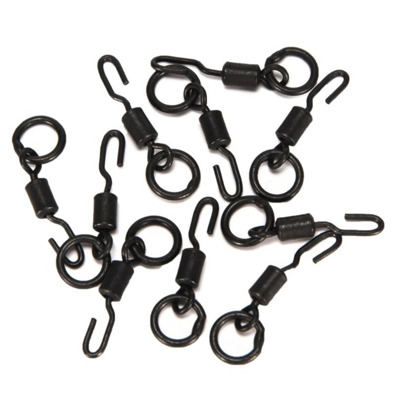 European Styles Open End Fishing Swivels Brasses Hook Quick Assembly for Fishing Techniques