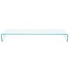 VidaXL Meuble TV / pour moniteur 100 x 30 x 13 cm Verre Transparent