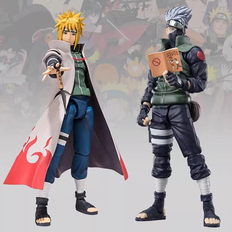 SHF Naruto Kakashi & Minato Articulated Action Figure Toy