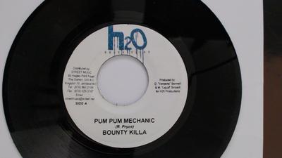 7-Zoll Schallplatte BOUNTY KILLER - Pum Pum Mechanic KEINE H2O Productions Jamaika Reggae, Ska & Dub Gebraucht