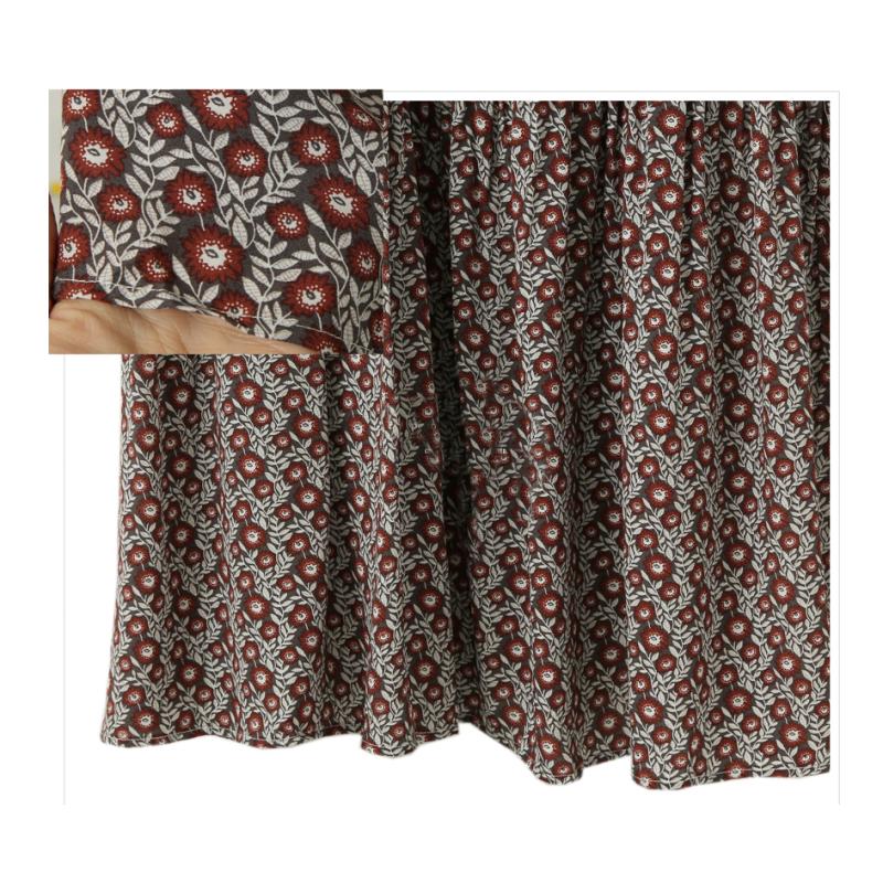 Tooxika Autumn New Women's Clothing Large Size Floral Dress Women's Long Sleeve Loose Bottoming Skirt