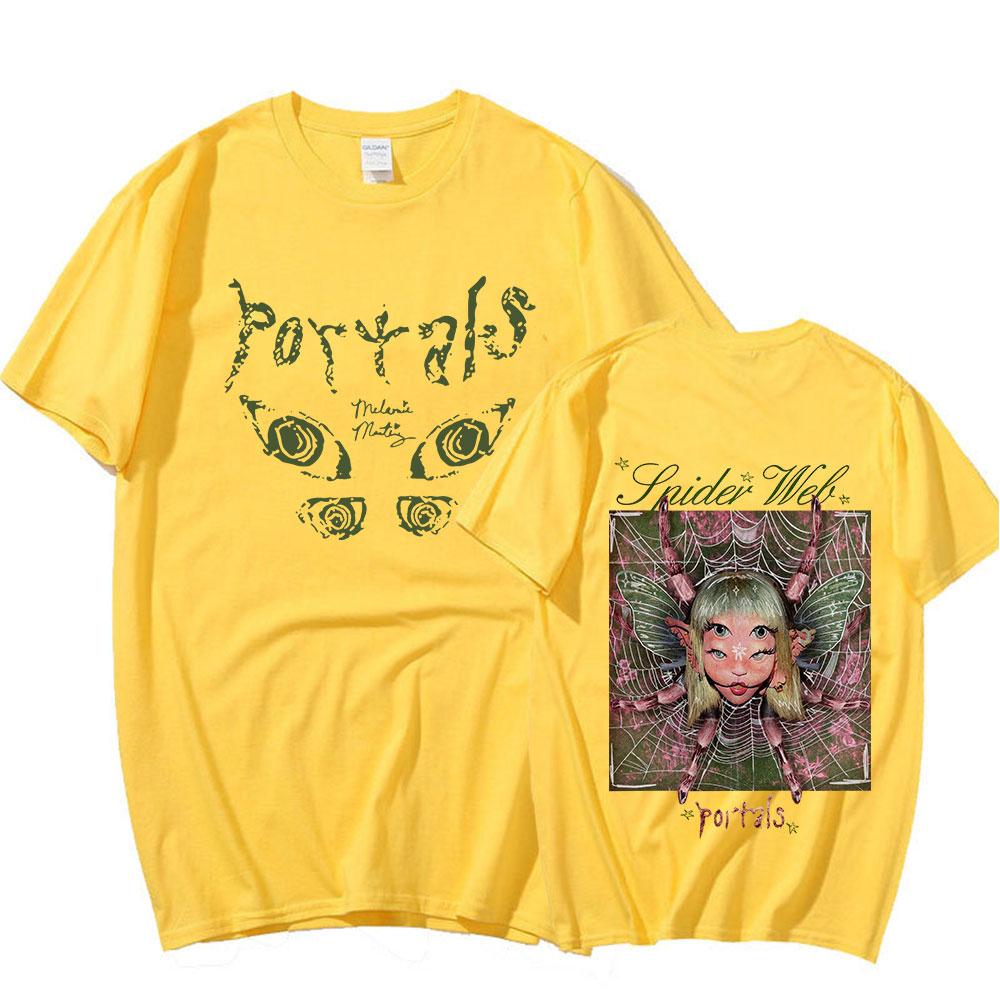 Melanie Martinez Portals Tour T Shirt Men Women Cotton Casual Short Sleeve T-shirts Oversized Harajuku Aesthetic T Shirts Couple