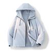 Mens Winter Hooded Puffer Jacket Thick Warm Casual Outerwear With Duck Down 85% Fill Power 600