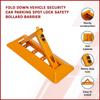 Safety Cones Posts Barriers Fold Down Vehicle Security Car Parking Spot Lock Safety Bollard Barrier