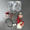 Women's Transparent Coin & Charging Cable Handbag Keychain for Travel & Storage