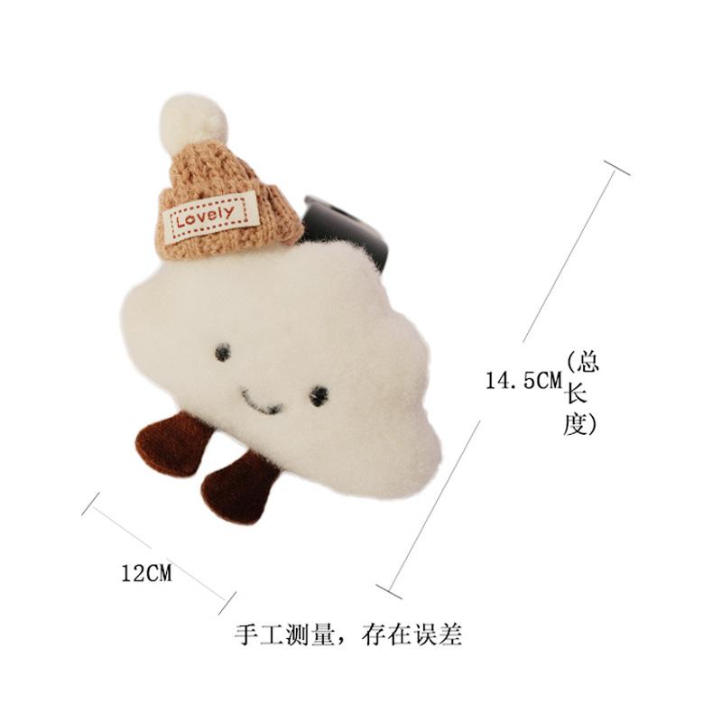 Cute Cartoon Hat Bow Cloud Car Seat Back Hooks Vehicle Headrest Organizer Hanger for Groceries Bag Handbag Auto Decortion