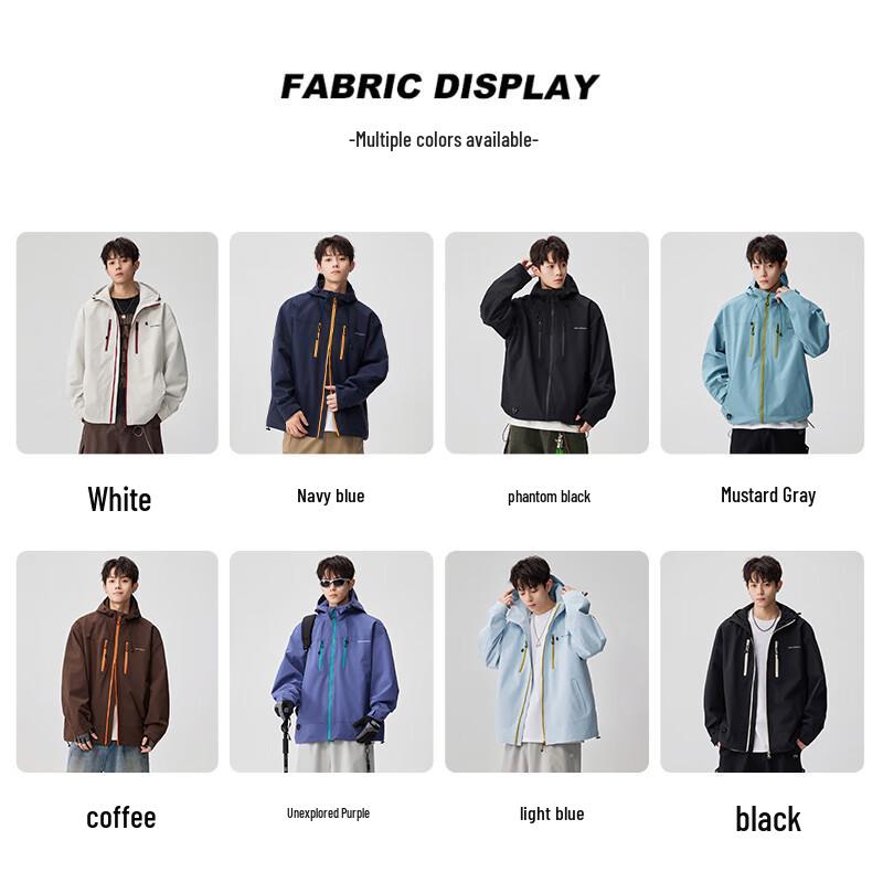 Mark Huafei 2025 Autumn Unisex Outdoor Waterproof Jacket