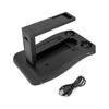 Stojan nabíjecí stanice pro PS4 VR, Dokovací stojan, Nabíjecí stojan, Držák, Multifunkční USB dokovací stanice, Modré světlo, 2 nabíjení pro PS4 VR ovladač