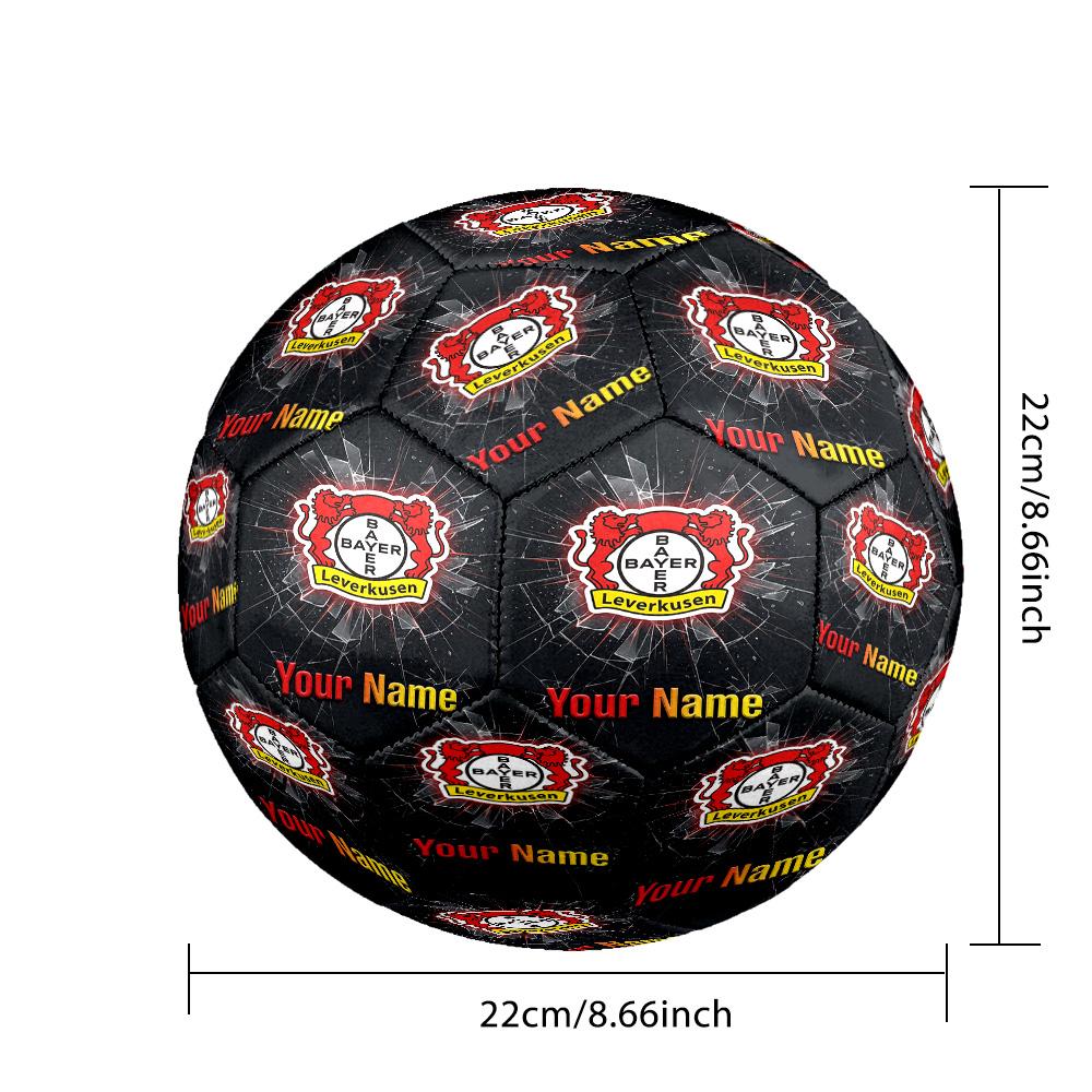 Bayer Leverkusen Football Fashion Size 5 Football Wearproof Non‑Slip Soccer Ball For Sports Training Entertainment Use
