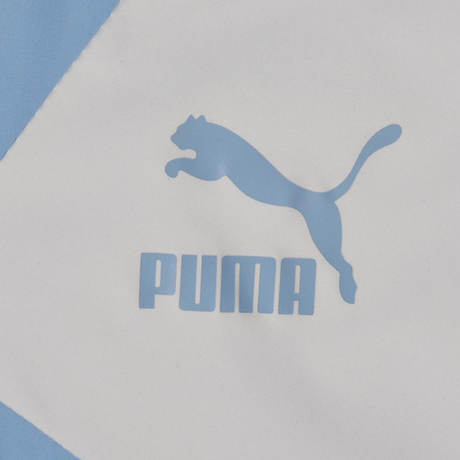 Puma Color Block Logo Print Zip-Up Hooded Long Sleeve Jacket Men Jackets Blue 538603-90