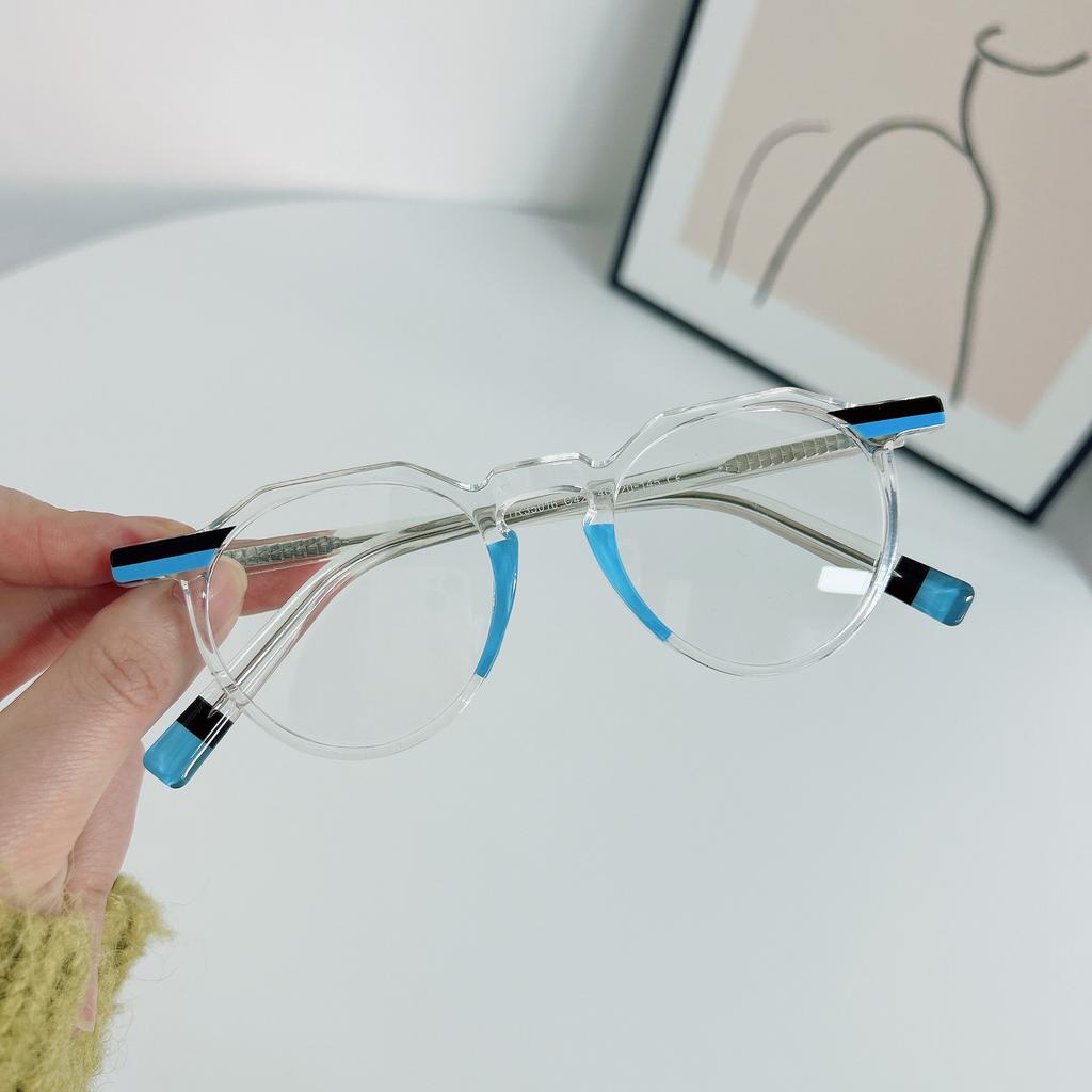 Retro Small Round Frame Sunglasses, Versatile Anti-Blue Glasses For Men And Women, Trendy Sunshades